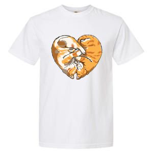 Heart Of Cats Animal Pet Cat Lover Cute Gift Garment-Dyed Heavyweight T-Shirt