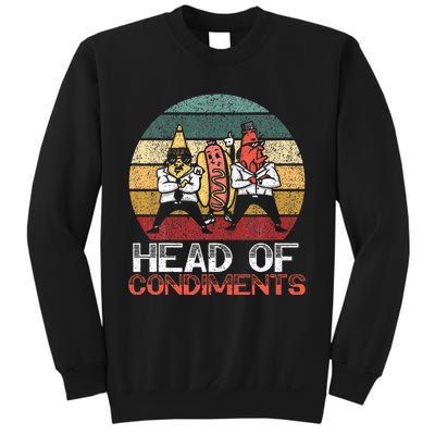 Head Of Condiments Food Lover Mustard Mayonnaise  Sweatshirt