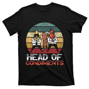 Head Of Condiments Food Lover Mustard Mayonnaise  T-Shirt