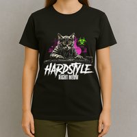 Hardstyle Outfit Cat Djs Hardstyle Right Meow T-Shirt