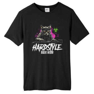 Hardstyle Outfit Cat Djs Hardstyle Right Meow Tall Fusion ChromaSoft Performance T-Shirt