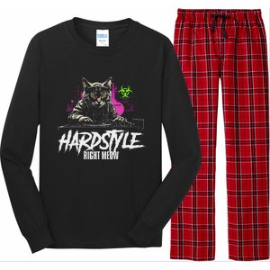 Hardstyle Outfit Cat Djs Hardstyle Right Meow Long Sleeve Pajama Set