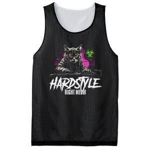 Hardstyle Outfit Cat Djs Hardstyle Right Meow Mesh Reversible Basketball Jersey Tank