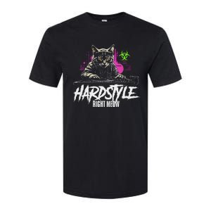 Hardstyle Outfit Cat Djs Hardstyle Right Meow Softstyle CVC T-Shirt