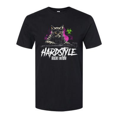 Hardstyle Outfit Cat Djs Hardstyle Right Meow Softstyle CVC T-Shirt