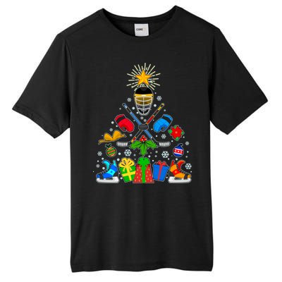 Hockey Christmas Tree Tall Fusion ChromaSoft Performance T-Shirt