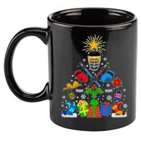 Hockey Christmas Tree 11oz C Handle Ceramic Mug