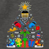 Hockey Christmas Tree Vector Backpack