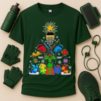 Hockey Christmas Tree Cooling Performance Crew T-Shirt
