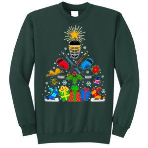 Hockey Christmas Tree Sweatshirt