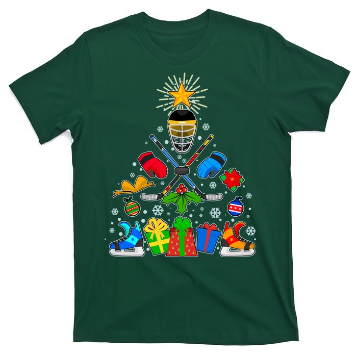 Hockey Christmas Tree T-Shirt