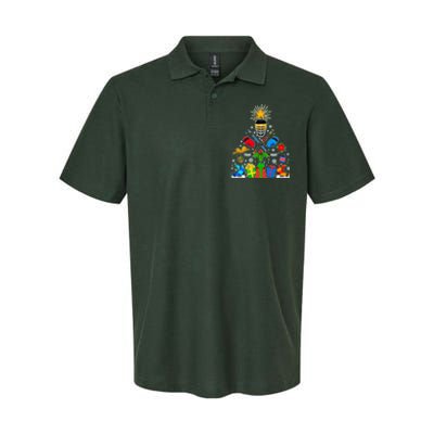 Hockey Christmas Tree Softstyle Adult Sport Polo