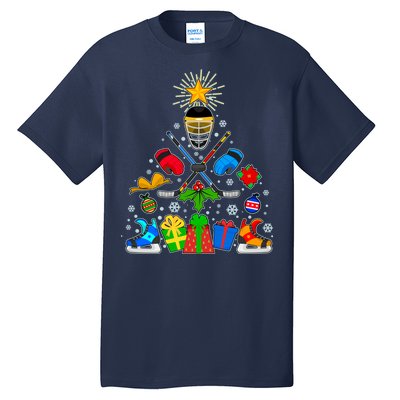 Hockey Christmas Tree Tall T-Shirt