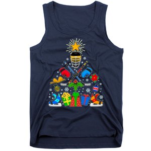 Hockey Christmas Tree Tank Top