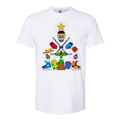 Hockey Christmas Tree Softstyle® CVC T-Shirt