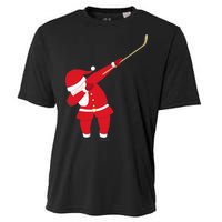 Hockey Dabbing Santa Cooling Performance Crew T-Shirt