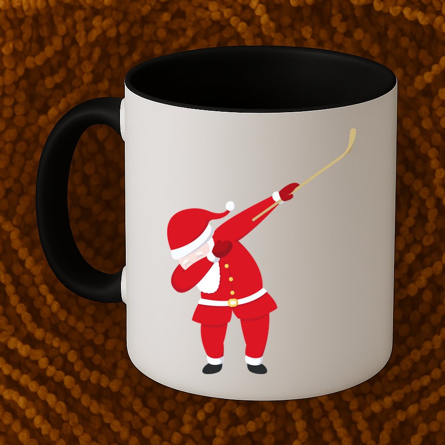 Hockey Dabbing Santa Mug