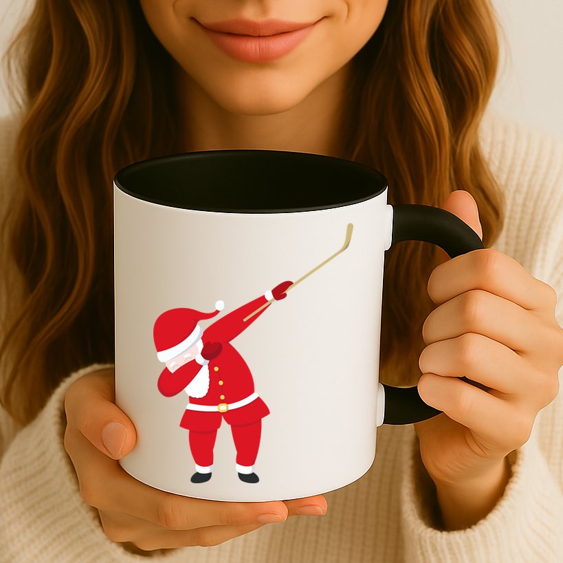 Hockey Dabbing Santa Mug