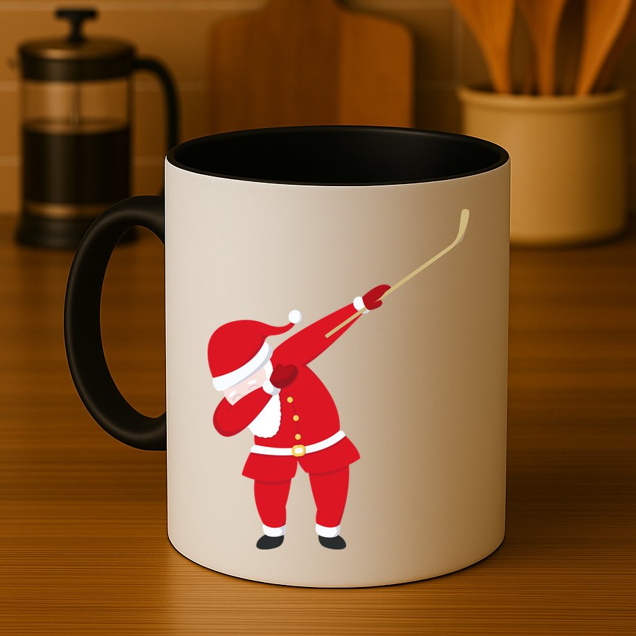 Hockey Dabbing Santa Mug