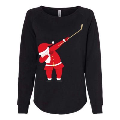 Hockey Dabbing Santa Womens California Wash Sweatshirt