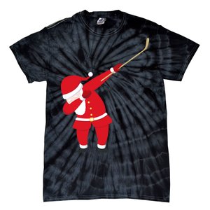 Hockey Dabbing Santa Tie-Dye T-Shirt