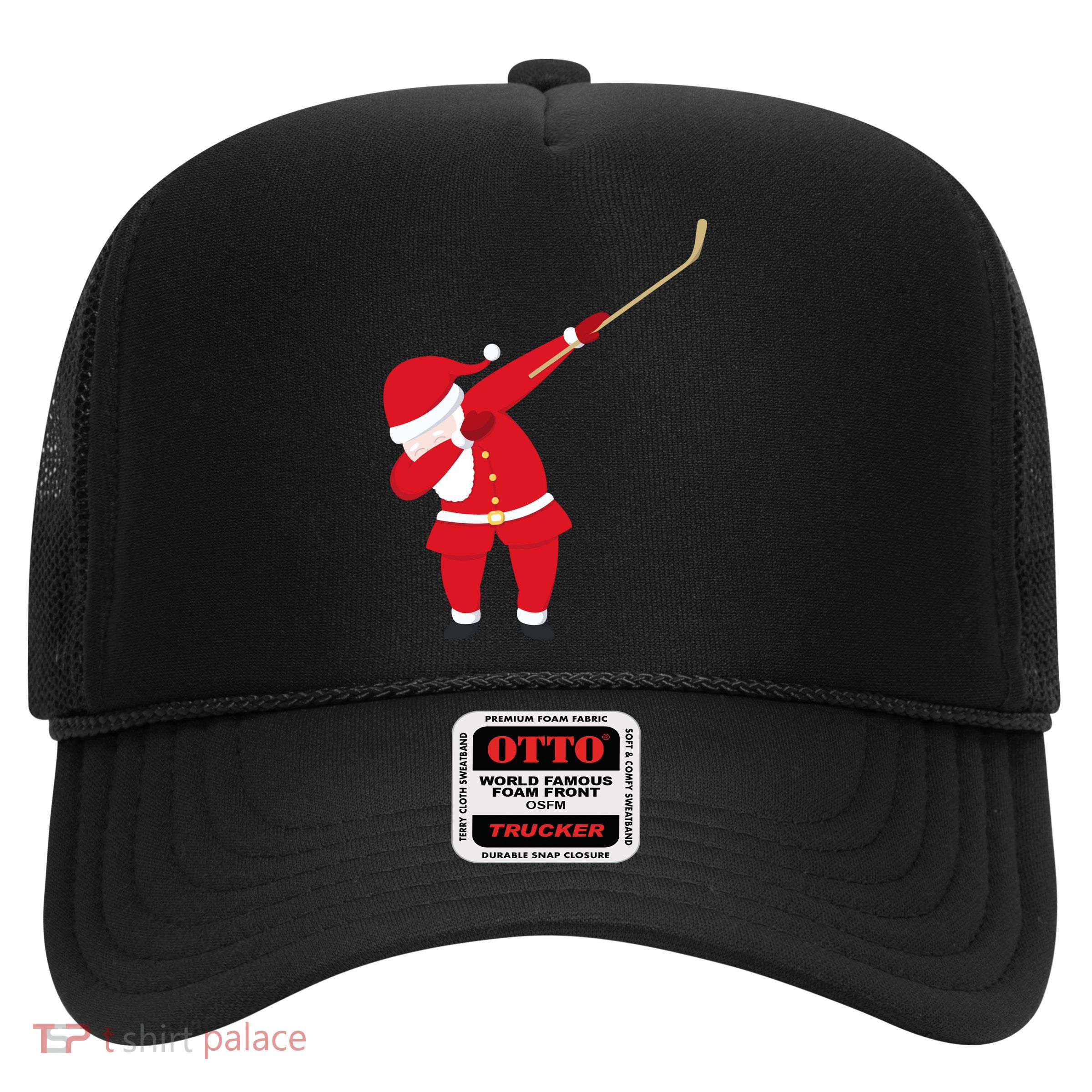 Hockey Dabbing Santa Trucker Hat