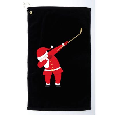 Hockey Dabbing Santa Platinum Collection Golf Towel