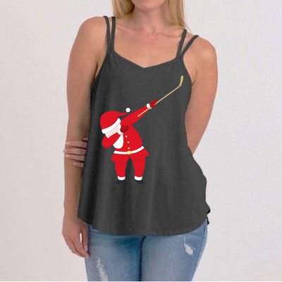 Hockey Dabbing Santa Women's Strappy Tank