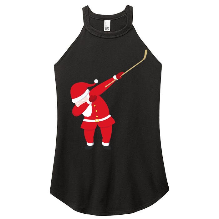 Hockey Dabbing Santa Women’s Perfect Tri Rocker Tank