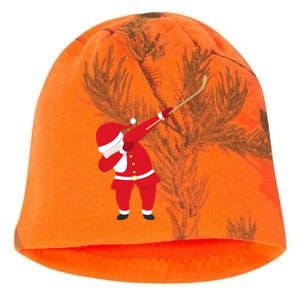 Hockey Dabbing Santa Kati - Camo Knit Beanie