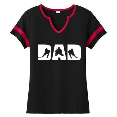 Hockey Dad Ladies Halftime Notch Neck Tee