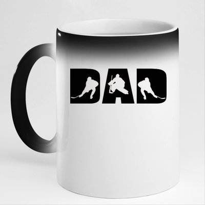 Hockey Dad 11oz Black Color Changing Mug