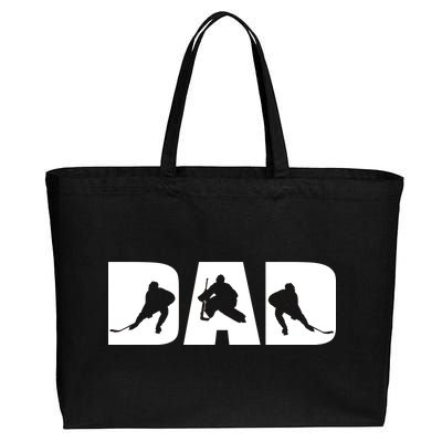 Hockey Dad Cotton Canvas Jumbo Tote