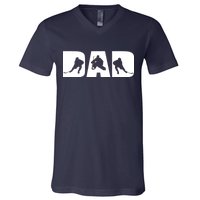 Hockey Dad V-Neck T-Shirt