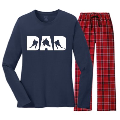 Hockey Dad Women's Long Sleeve Flannel Pajama Set 