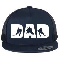 Hockey Dad Flat Bill Trucker Hat