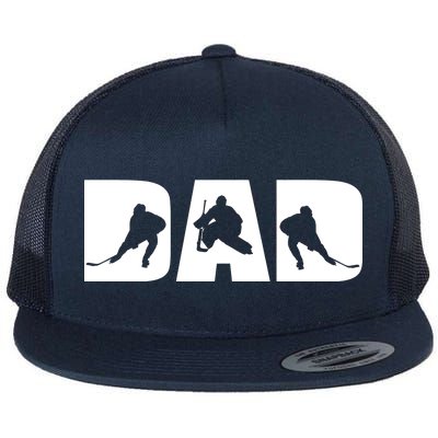 Hockey Dad Flat Bill Trucker Hat