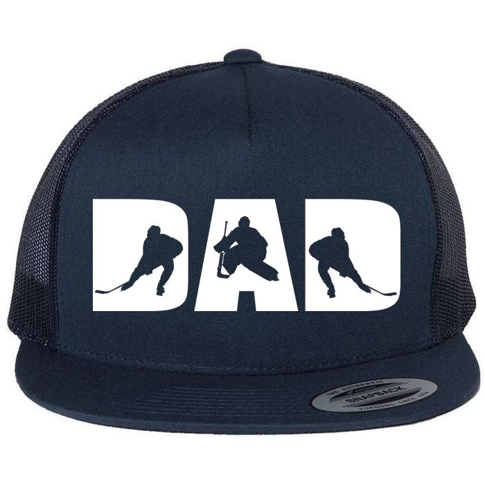 Hockey Dad Flat Bill Trucker Hat