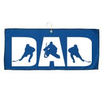 Hockey Dad Large Microfiber Waffle Golf Towel