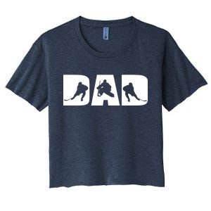 Hockey Dad Women's Crop Top Tee