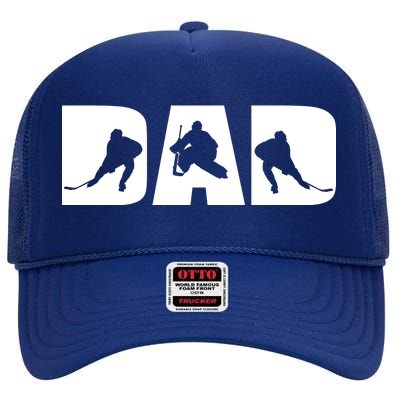 Hockey Dad High Crown Mesh Back Trucker Hat