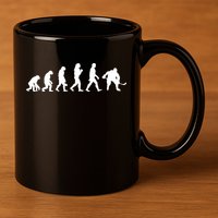 Hockey Evolution 11oz C Handle Ceramic Mug