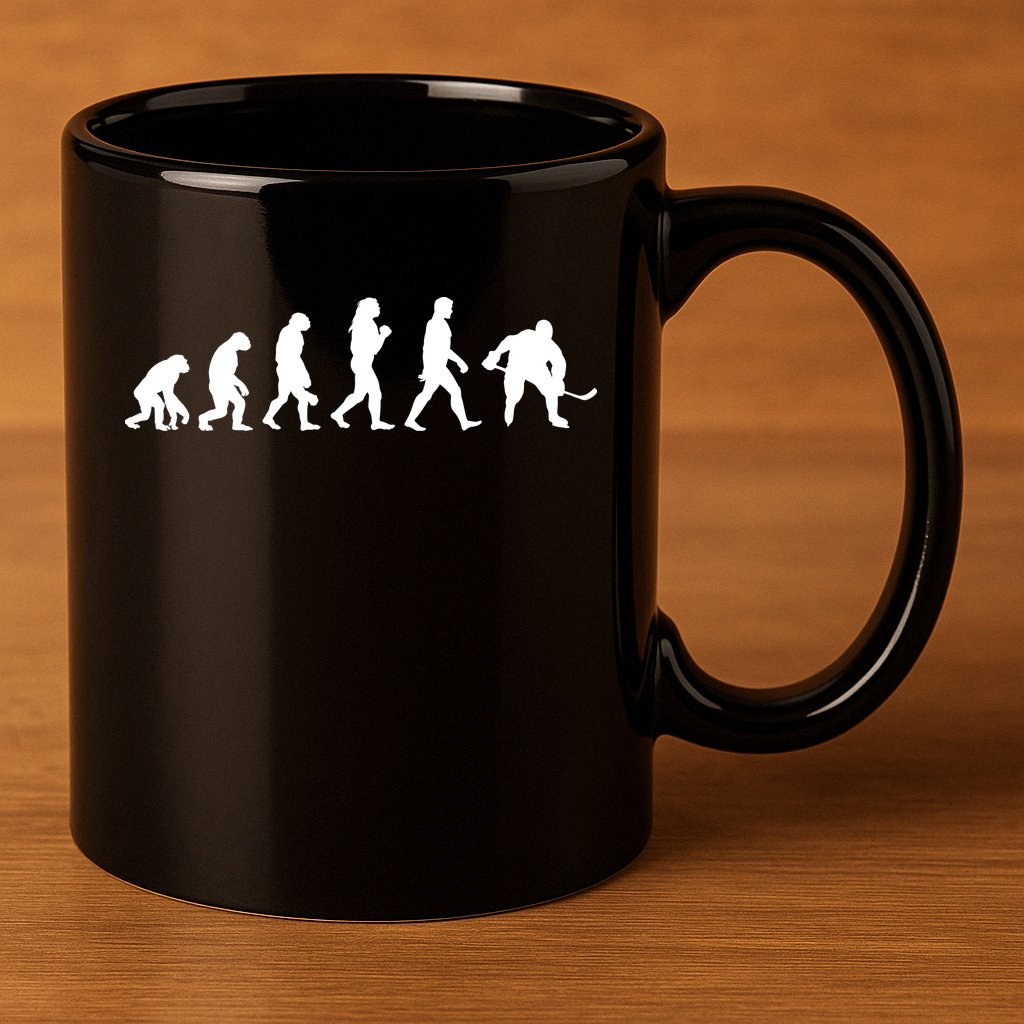 Hockey Evolution 11oz C Handle Ceramic Mug