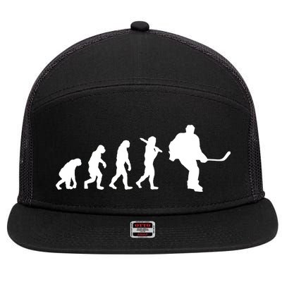 Hockey Evolution Timeline 7 Panel Mesh Trucker Snapback Hat