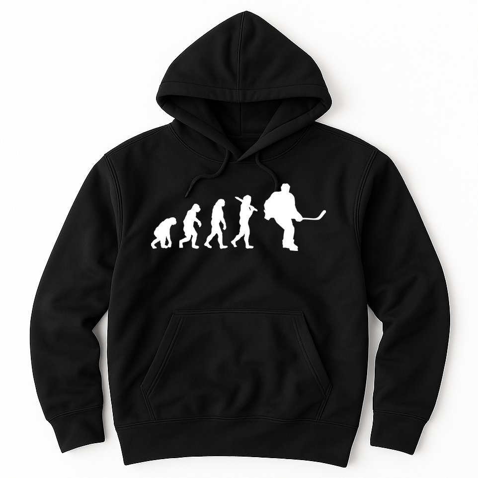Hockey Evolution Timeline Hoodie