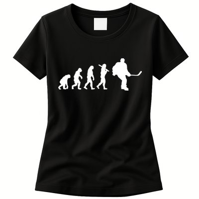Hockey Evolution Timeline Womens T-Shirt