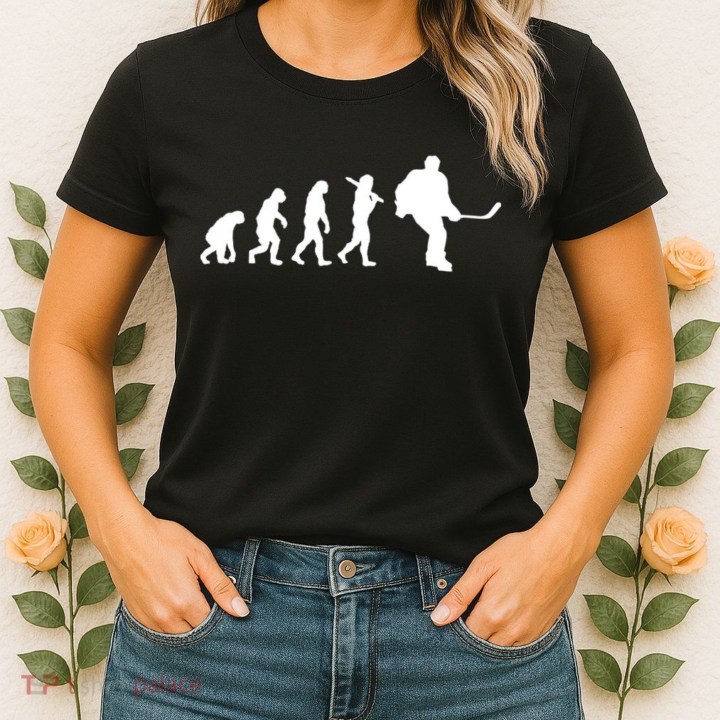 Hockey Evolution Timeline Womens T-Shirt