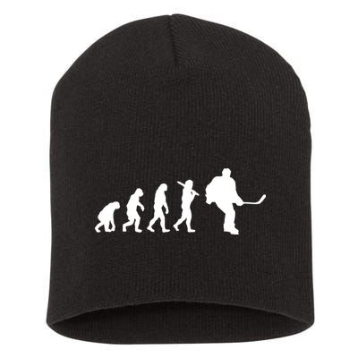 Hockey Evolution Timeline Short Acrylic Beanie