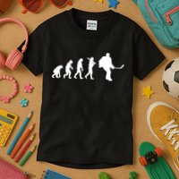 Hockey Evolution Timeline Kids T-Shirt