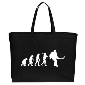 Hockey Evolution Timeline Cotton Canvas Jumbo Tote